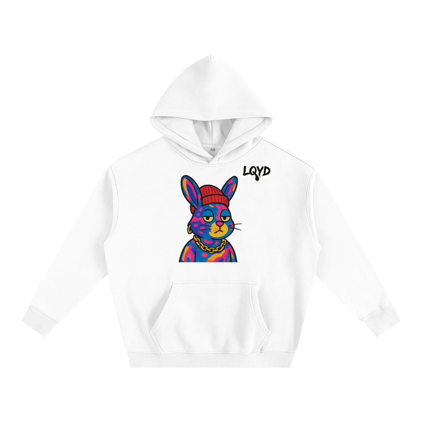 LQYD ADULT| GRAFITTI BUNNY BAGGY HOODIE
