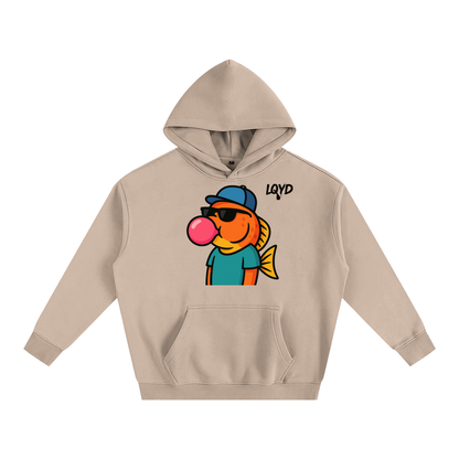 LQYD ADULT| BUBBLEGUM FISH BAGGY HOODIE