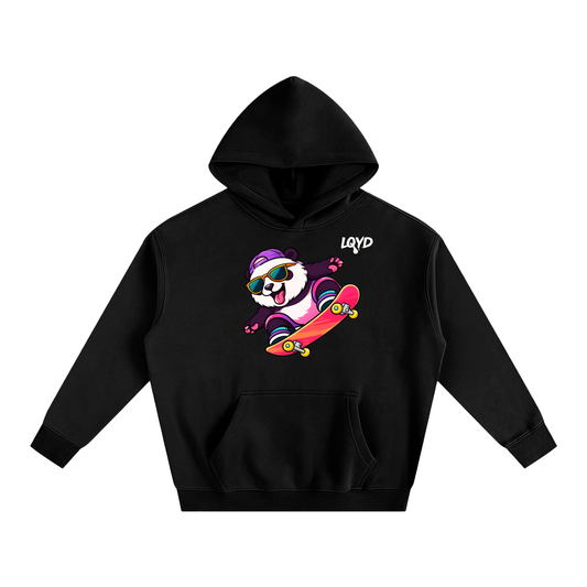 LQYD ADULT| FLYING PANDA BLACK EDITION BAGGY HOODIE