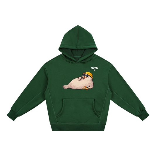 LQYD YOUTH| SUSHI BANDIT SEAL DARK BAGGY HOODIE