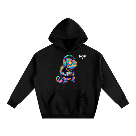LQYD ADULT| COOL CHAMELEON BLACK EDITION BAGGY HOODIE