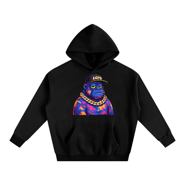LQYD ADULT| GRAFFITI GORILLA BLACK EDITION BAGGY HOODIE