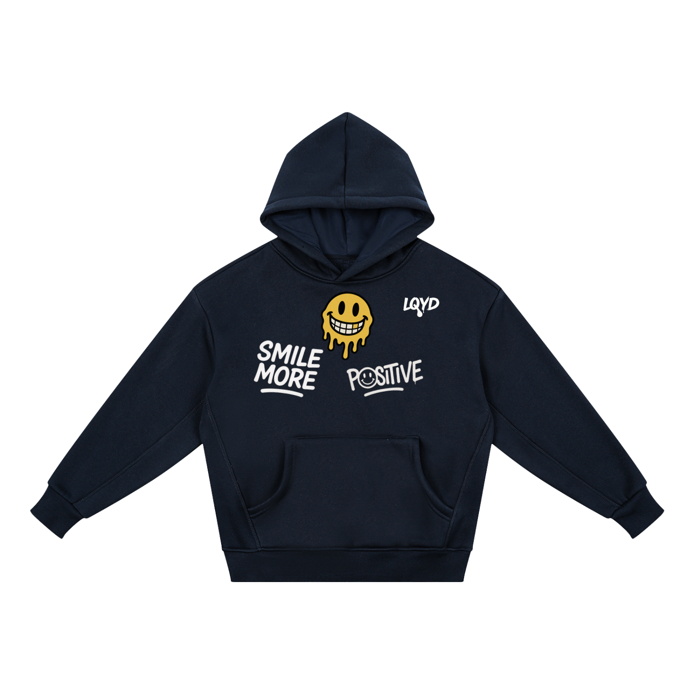 LQYD YOUTH| POSITIVE DARK BAGGY HOODIE