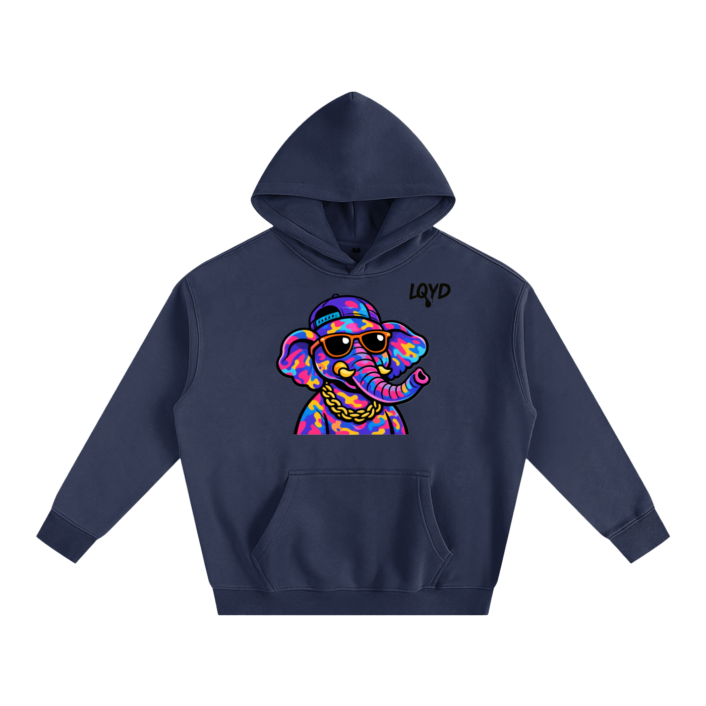 LQYD ADULT| DJ ELEPHANT BAGGY HOODIE