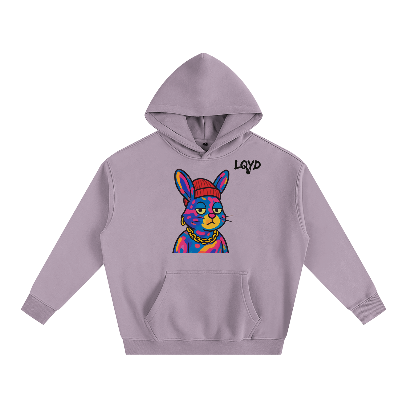 LQYD ADULT| GRAFITTI BUNNY BAGGY HOODIE