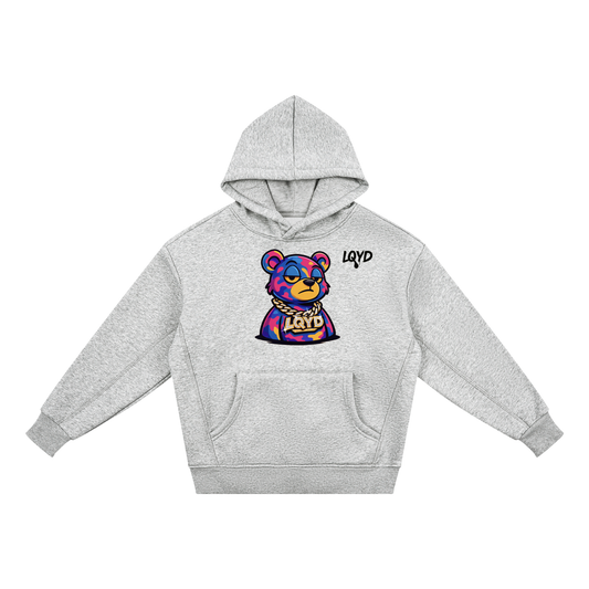 LQYD YOUTH| BLINGED OUT BEAR LIGHT BAGGY HOODIE