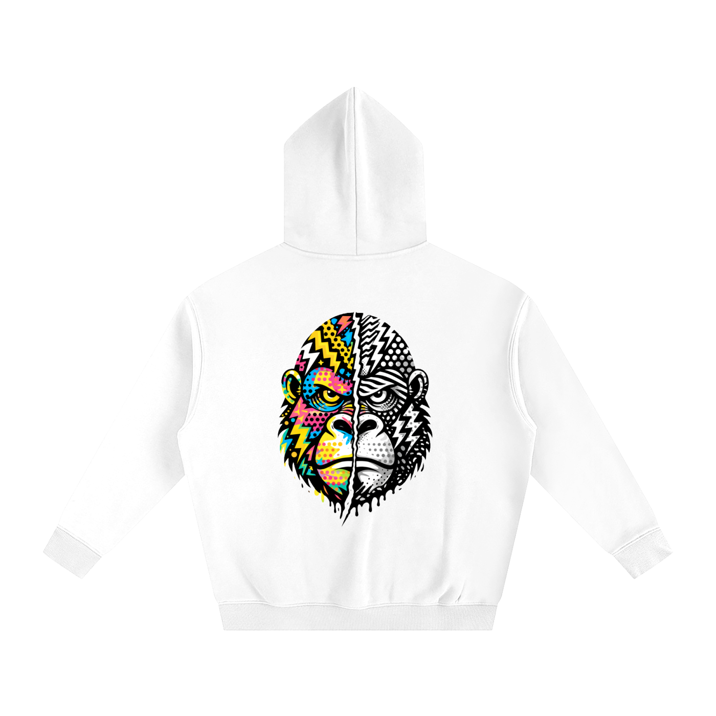 LQYD ADULT| HALF WILD GORILLA  BAGGY HOODIE
